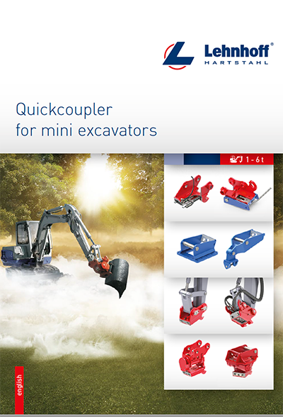 Lehnhoff Quickcoupler for mini excavators